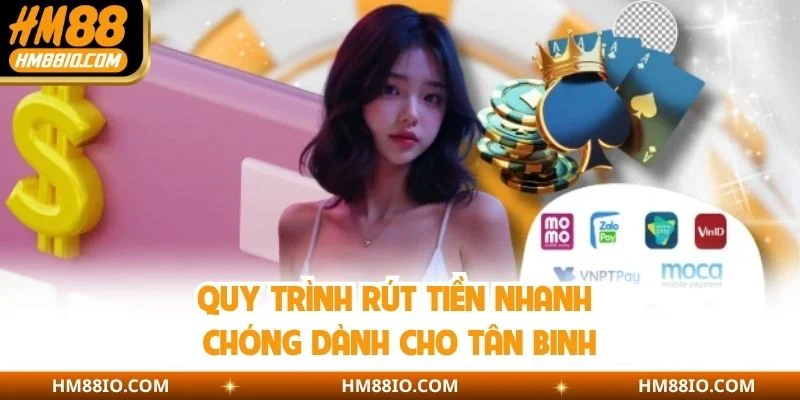 Quy trình rút tiền nhanh chóng dành cho tân binh